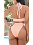 Women's One Piece Swim Suit - Plunging Vee Neckline